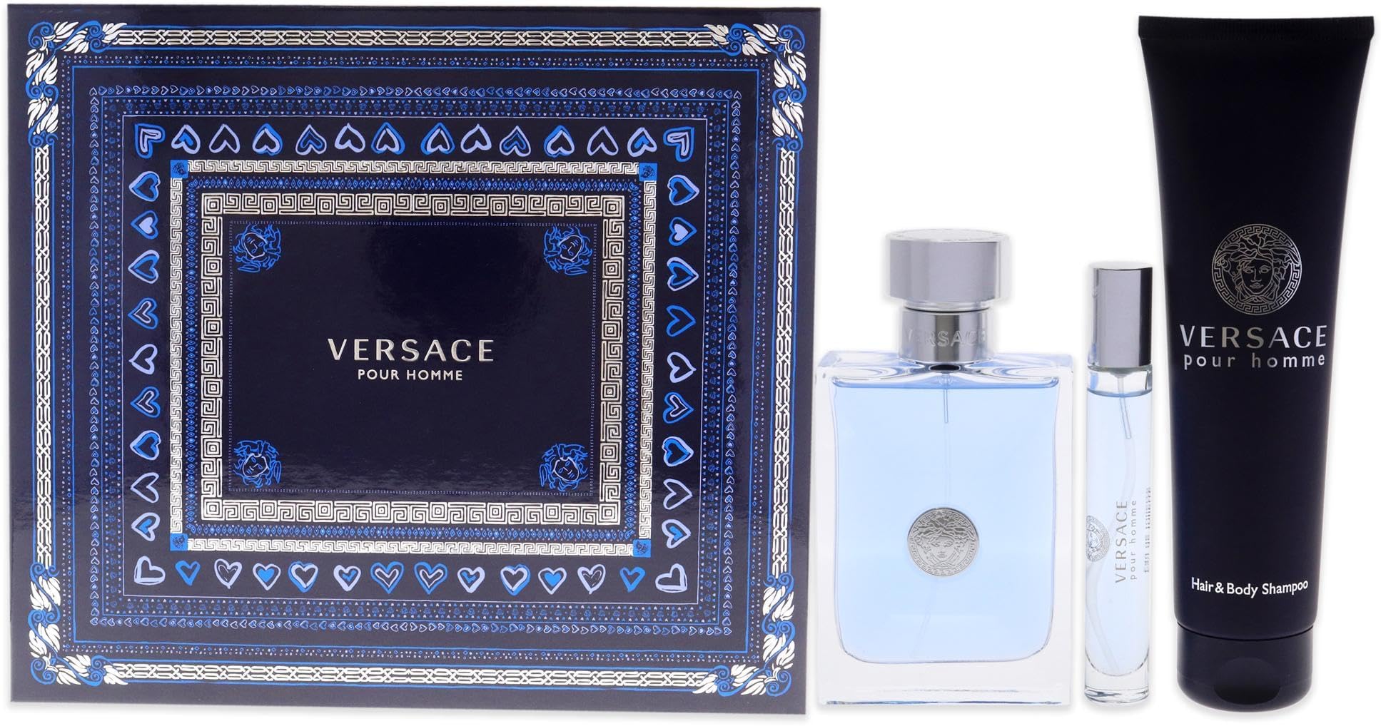 Set de Parfum Homme Versace Dylan Blue EDT 3 Pièces