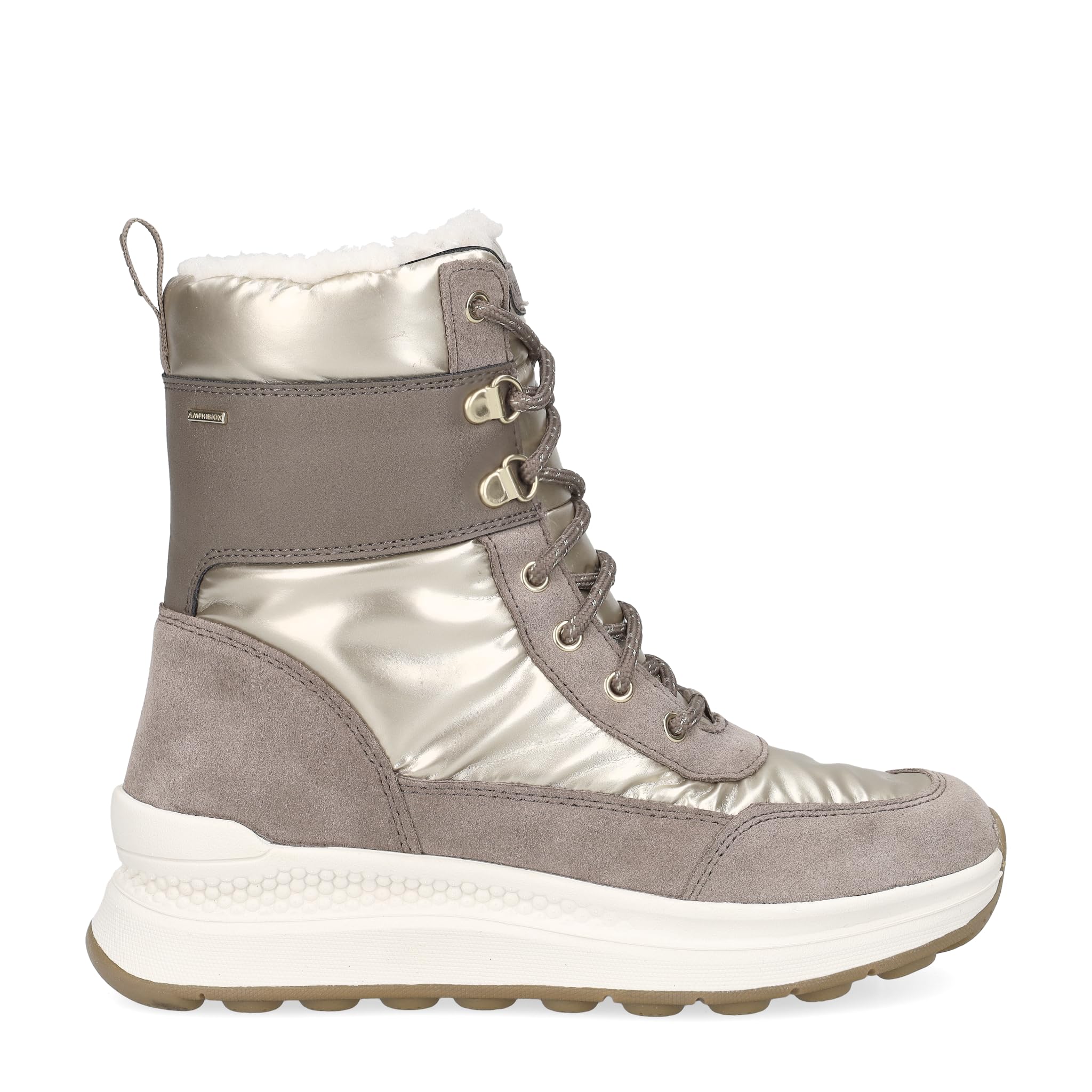 Geox Women's D SPHERICA ACTIF X2 Ankle Boot, LT Taupe/Taupe, 37 EU, Lt Taupe Taupe, 4 UK
