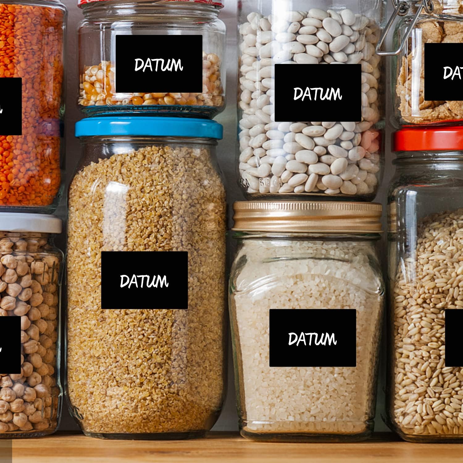 Black Rectangle Sticker Labels 3×2 Inch Vinyl Stickers Color Coding Name Tags Roll Removable Waterproof 300 per Dispenser Box - Image 3