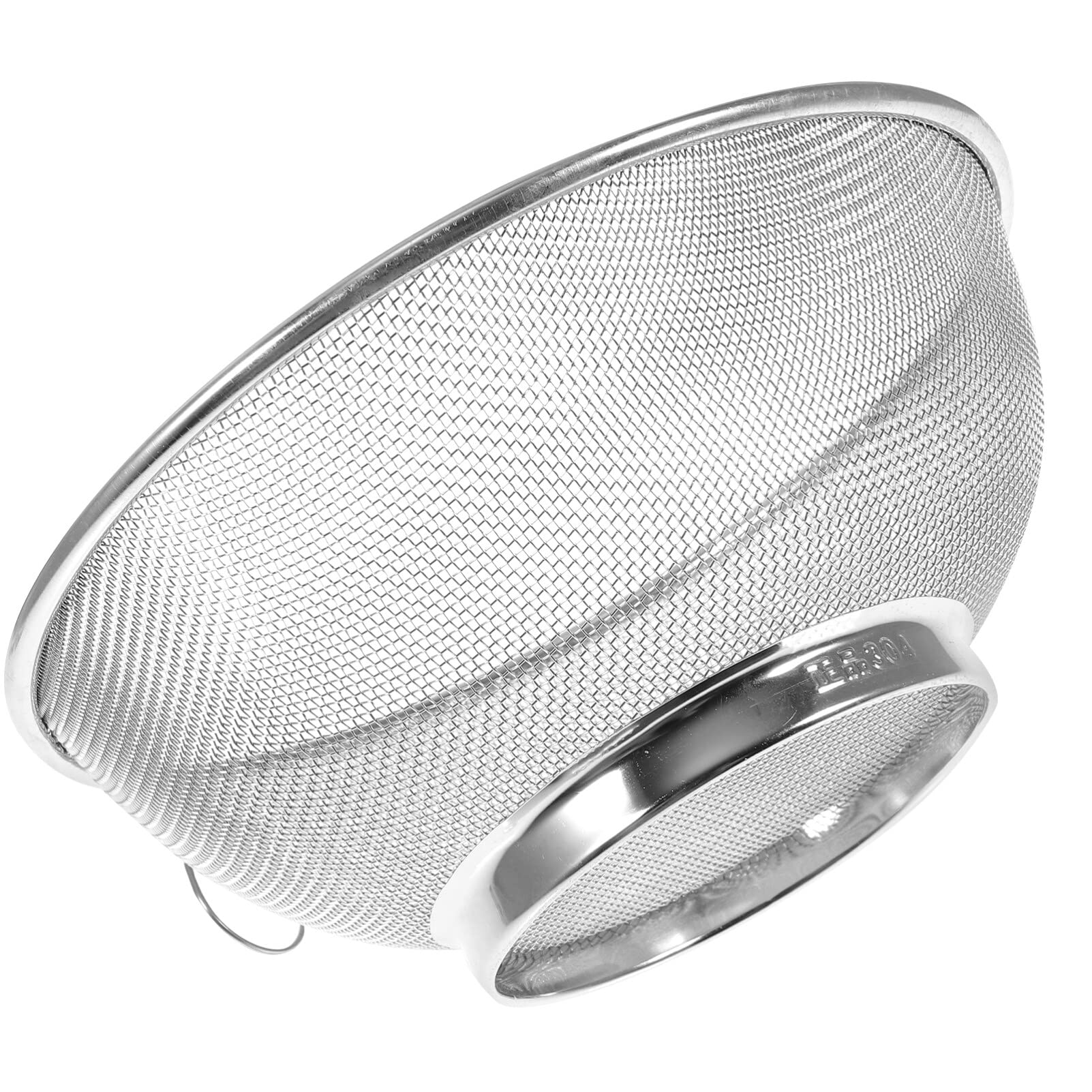 Colador de Malla Fina de Acero Inoxidable: colador de Cocina de 20 cm para arroz, Pasta, Frutas y Verduras