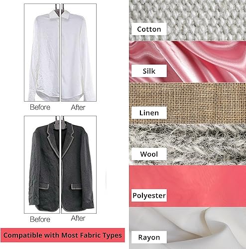 Miniatura 8 de True & Tidy, Vaporizador portátil compacto de mano con boquilla de acero inoxidable, incluye cepillo de tela y taza de agua, TS-20A, gris