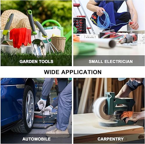 Miniatura 8 de HAUTMEC HT0296 - Bolsa de herramientas resistente de 20 pulgadas con cubierta transparente impermeable, bolsa de herramientas grande con mango