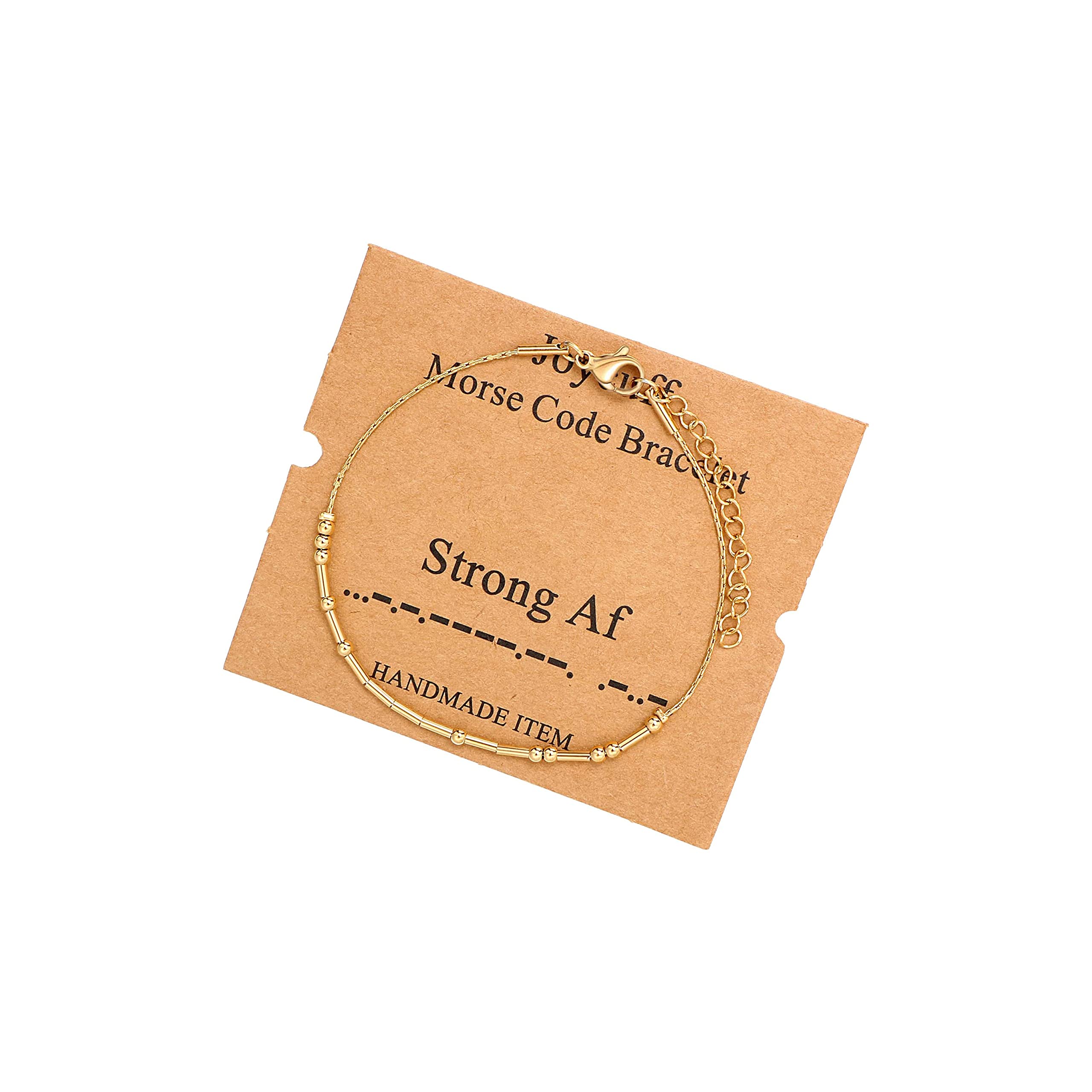 JoycuFFInspirational 𝗠𝗼𝗿𝘀𝗲 𝗖𝗼𝗱𝗲 𝗕𝗿𝗮𝗰𝗲𝗹𝗲𝘁𝘀 𝗳𝗼𝗿 𝗪𝗼𝗺𝗲𝗻 Gold Silver Stainless Steel Beads Bracelets Encouragement Birthday Gifts for Her Daughter Sister Mom Best Friend