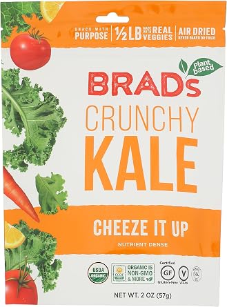 Brads Plant Based Kale Cheeze It Up Chip, 2 Oz