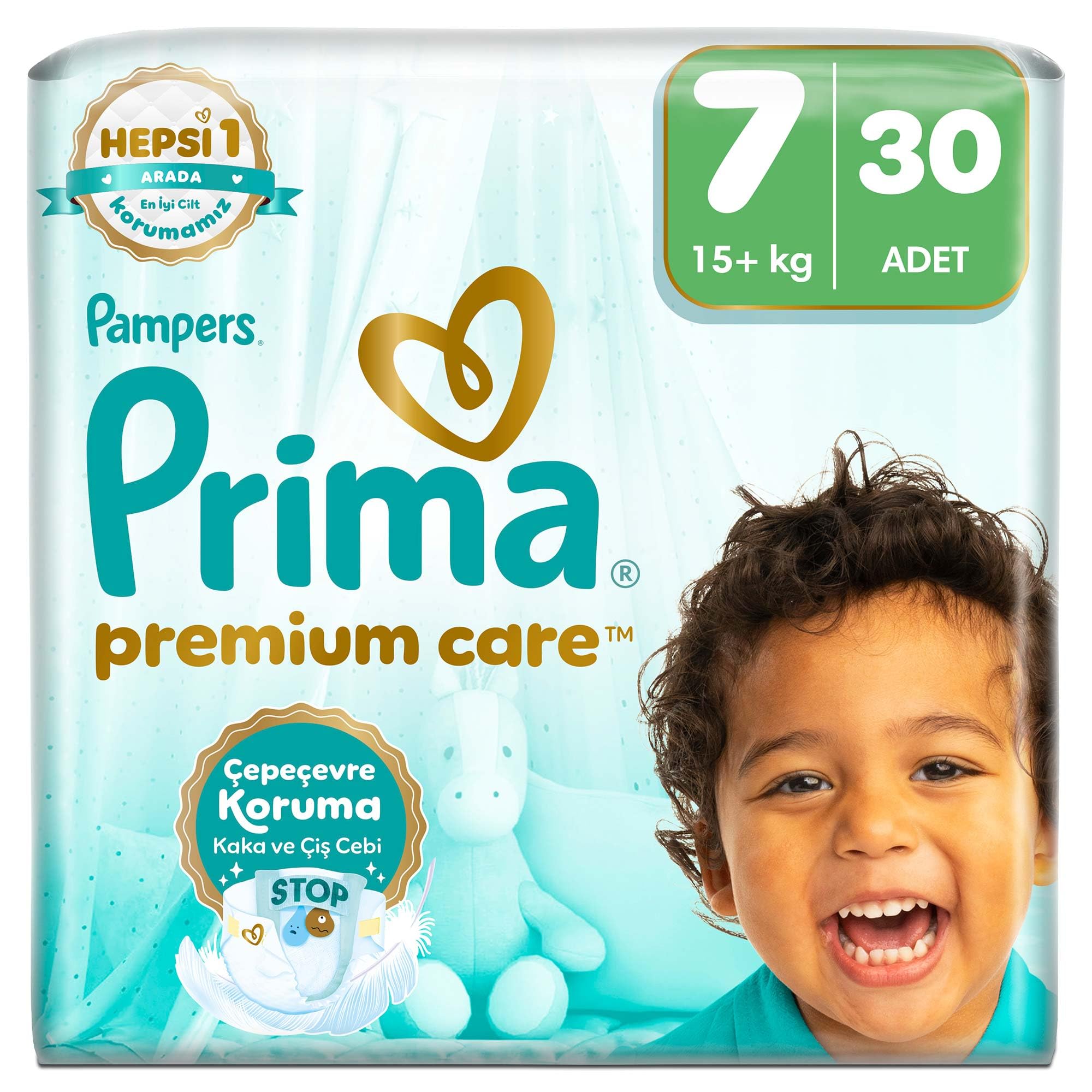 Prima Bebek Bezi Premium Care 7 Numara 30 Adet Ekonomik Paket