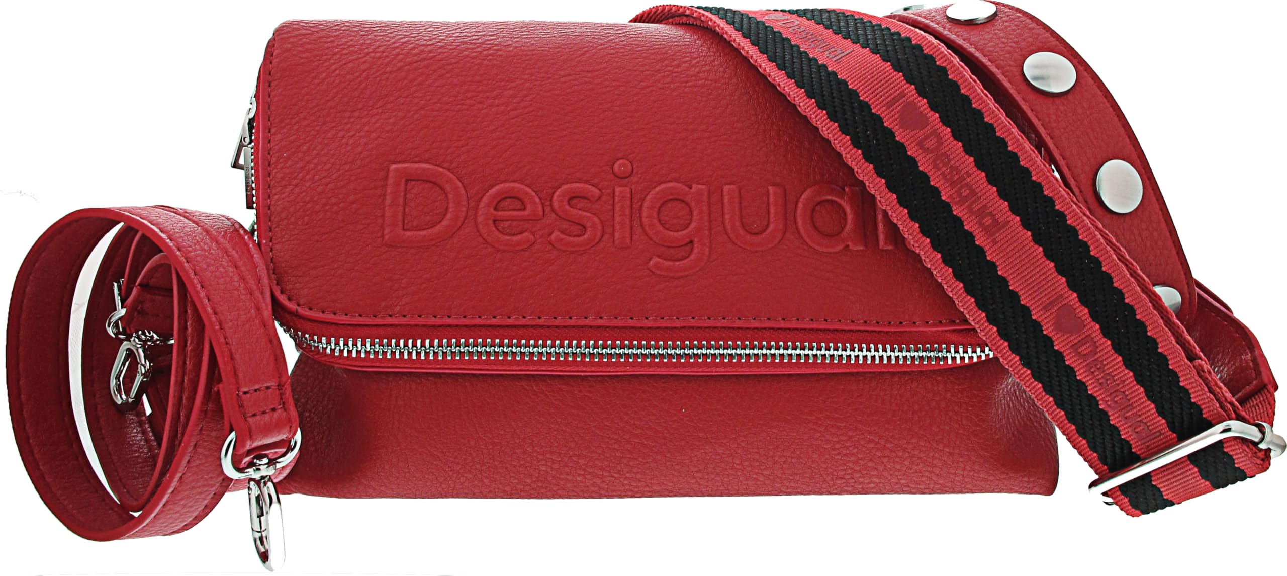 Desigual bolso bandolera bolso de hombro Half Logo Venecia 3.0 Crossbody Bag Carmine rojo