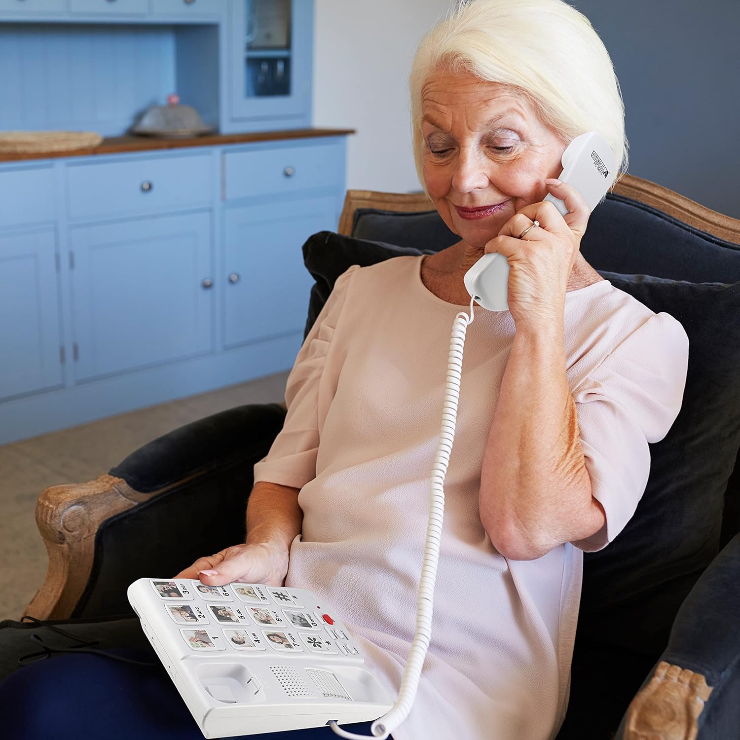 Nеw Arrіvаlѕ Future Call FC-0613 Picture Phone for Seniors w/10 One Touch Picture Memory Keys | Dementia Alzheimers Telephones for Seniors | Amplified Telephones for Hearing Impaired Seniors | 40db Volume Handset