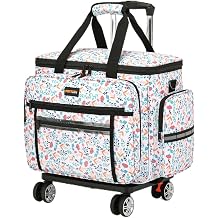 Sewing Machine Case with Wheels, Detachable Rolling Sewing Machine Case