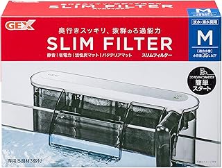 GEX AQUA FILTER スリムフィルター 奥行きスッキリ のろ過能力外掛け式フィルターMサイズ