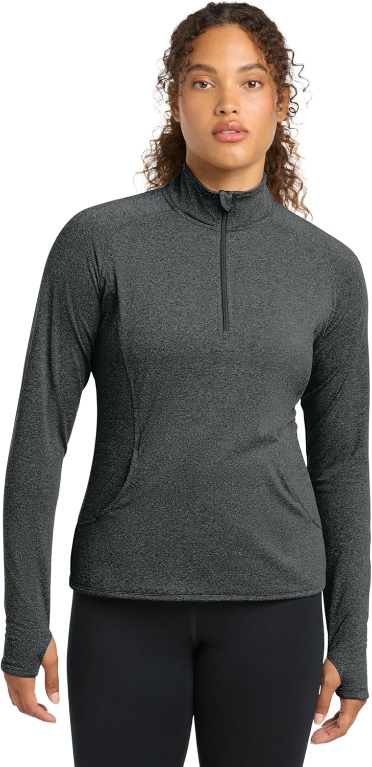 SPORT-TEK Women's Sport-Wick Stretch Quarter Zip Pullover