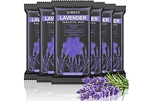 6 Pack Natural Paraffin Wax Blocks For Soft Hands and Feet