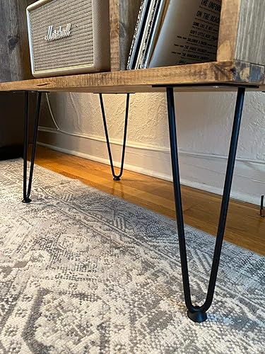 Miniatura 2 de Table For Record Player Stand Cabinet MCM Mid Century Modern with Hairpin Legs