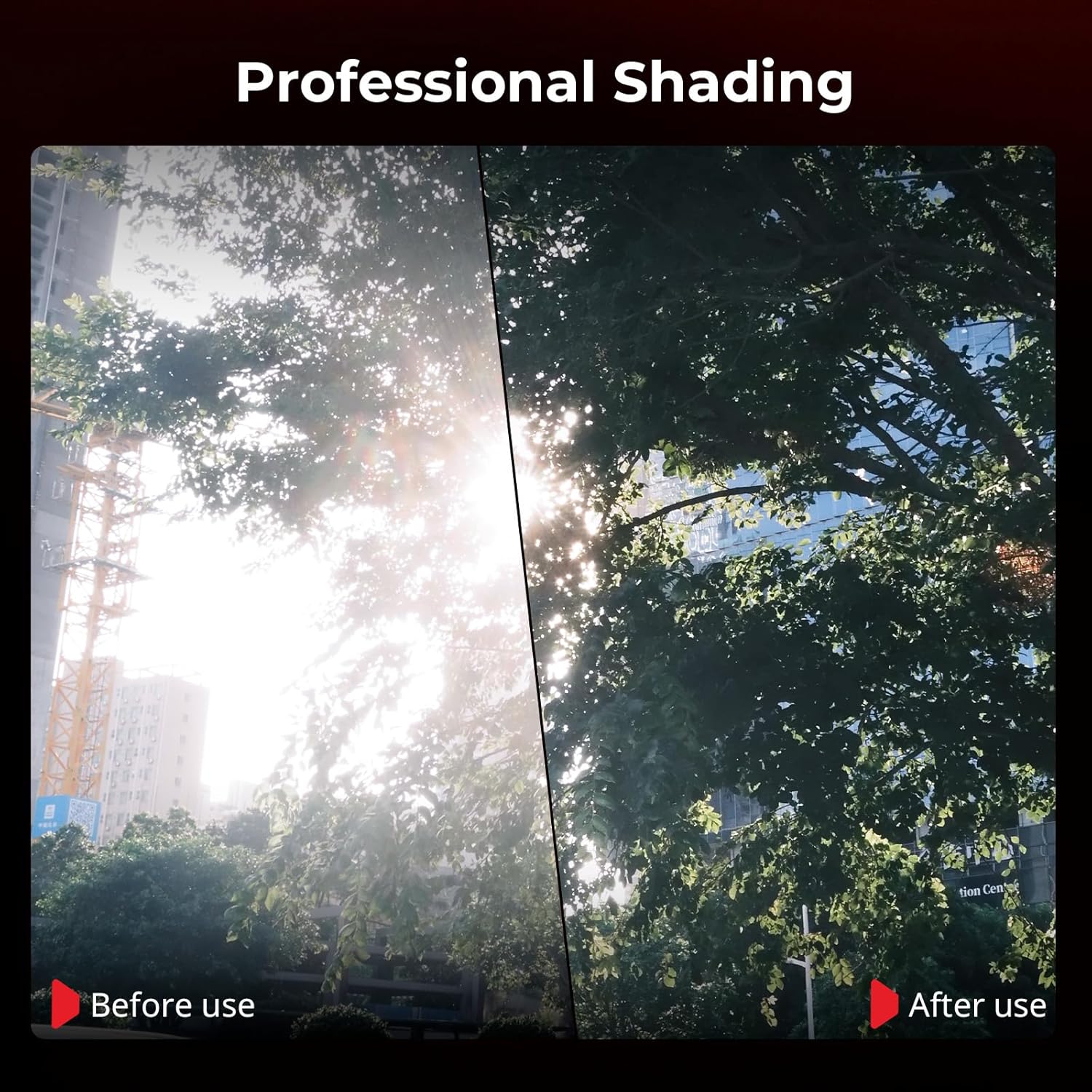 SMALLRIG X Half Lens Hood Sun Shade for Fujifilm, Shading Hood, Compatible with UV/VND Filters, Made of Aluminum Alloy, Anti-Scratch Protective Cover, Anti-Glare - 5215 - Image 2