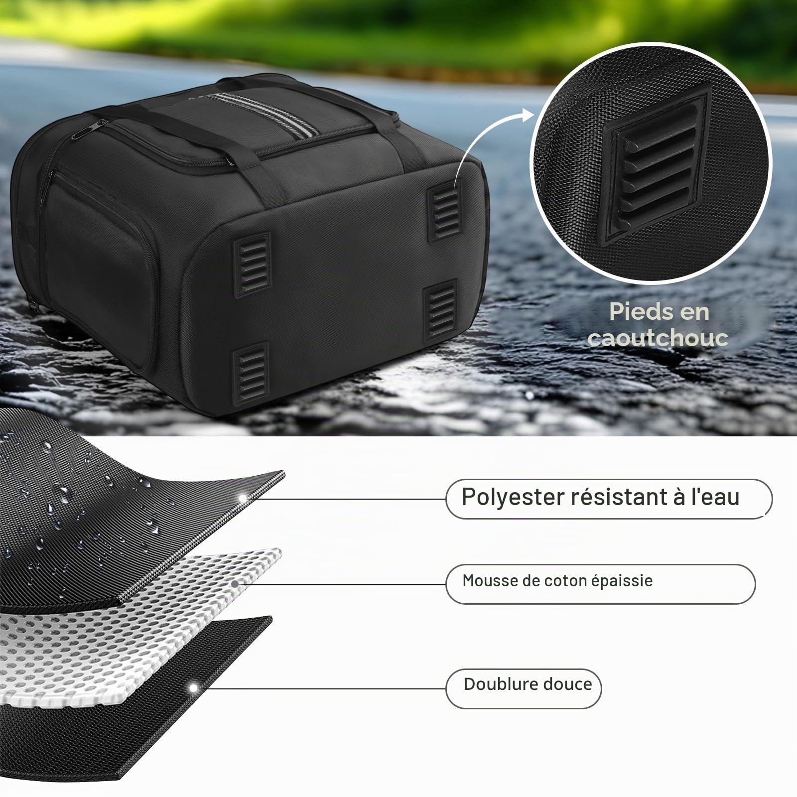 Sac de transport compatible avec la station d'alimentation portable Anker SOLIX C1000, étui de rangement de voyage, housse de protection pour générateur solaire C1000