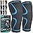 Modvel Compression Knee Brace for Women & Men - 2 Pack Knee Brace for Women Running Knee Pain, Knee Support Compression Sleeve, Workout Sports Knee Braces for Meniscus Tear ACL & Arthritis Pain Relief