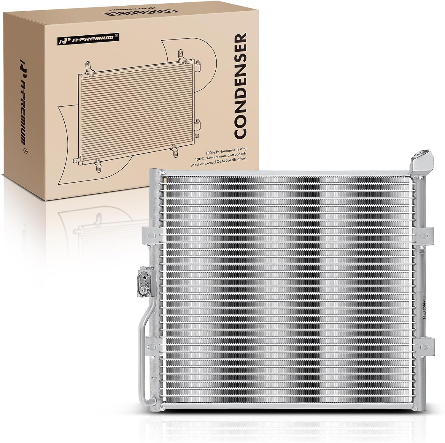 A-Premium Air Conditioning A/C Condenser Compatible with Honda Civic del Sol 1993, Civic 1992-1993, 1.5L 1.6L, Replace# 8846016260, 80110SRIA22