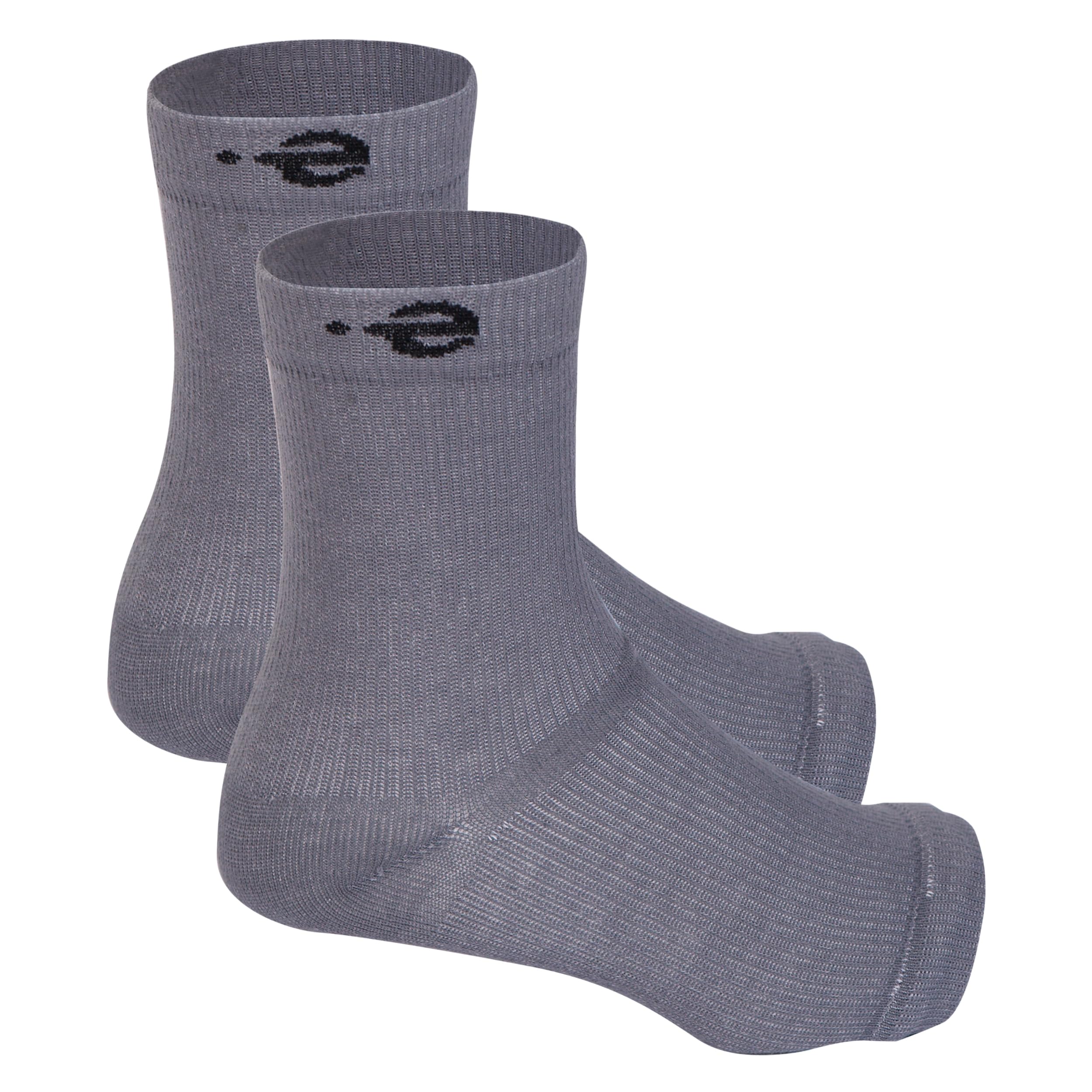 Bamboo Cotton Open Toe Compression Socks for Men & Women | Nano Compression for Neuropathy, Plantar Fasciitis, Heel Pain, Foot & Ankle Swelling | Breathable | Grey