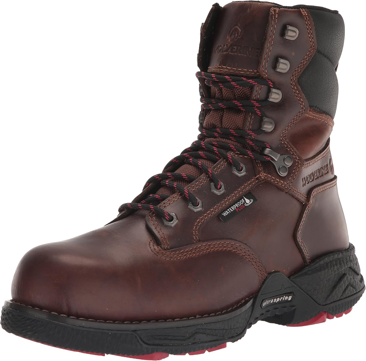 Wolverine Men's Hellcat Fuse DuraShocks UltraSpring CarbonMax 8in Construction Boot, Peanut, 11.5 Wide
