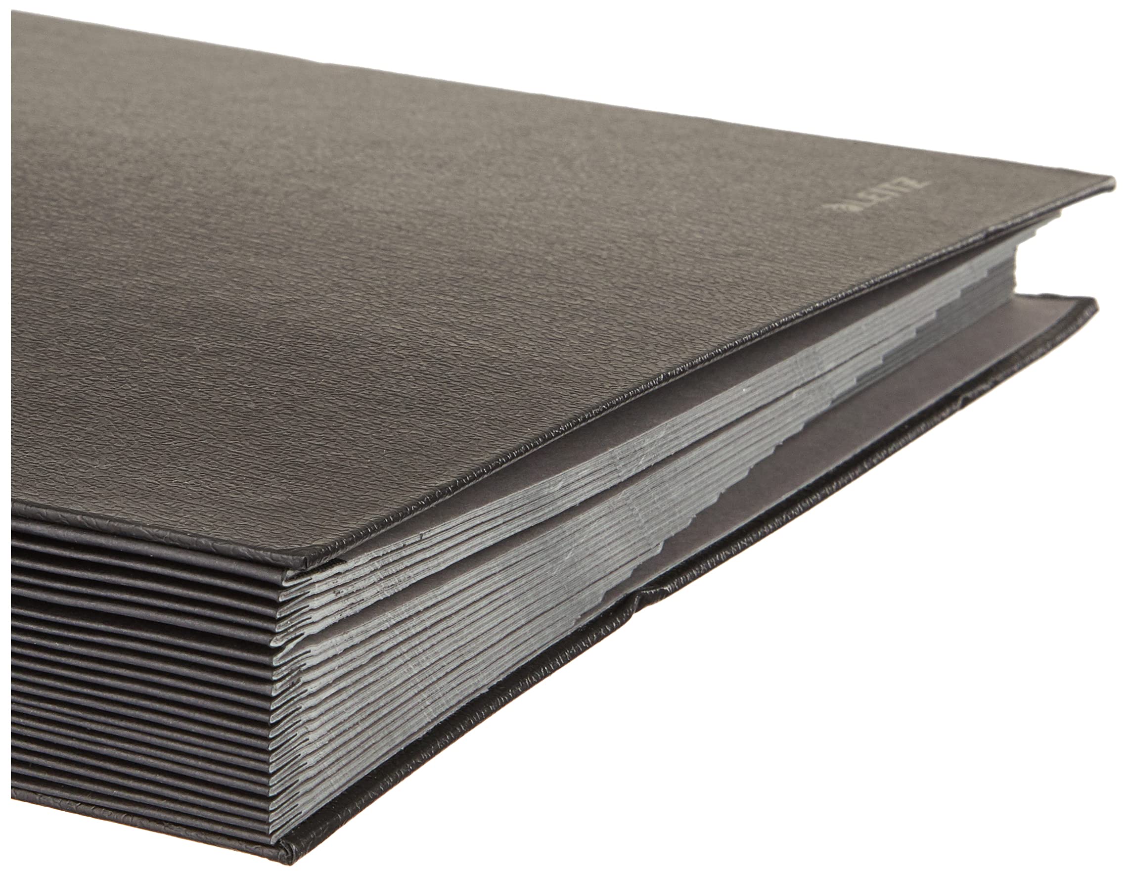 Leitz 57000195 Unterschriftsmappe (Polypropylen, A4, 20 Fächer) schwarz & Trodat Printy 4817 Wortbanddrehstempel, Datum plus 12 Texte – Selbstfärbend, Abdruck schwarz, 47 x 4 mm