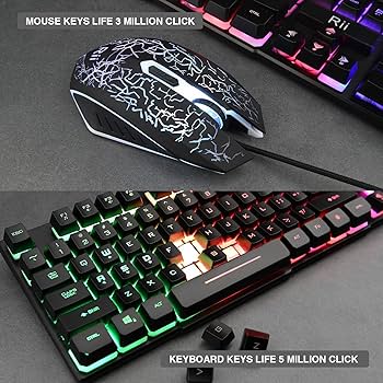 Amazon.co.jp: Rii ゲーミングキーボードとマウスセット マルチ