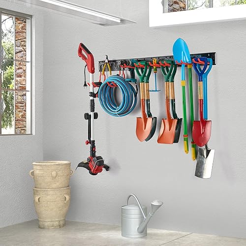 Miniatura 7 de Ultrawall Ganchos de garaje multialmacenamiento, estante utilitario con múltiples métodos de instalación, sistema organizador de herramientas de