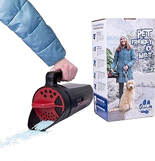 EarthWay 97001 EarthShaker 4 LB (1.8 KG) Hand Spreader with Dial and Twist-Lock Closure, Perfect for Storage. Included with Pet-Friendly Urea Deicer, Non-Toxic, Non-Chloride, Pet Safe