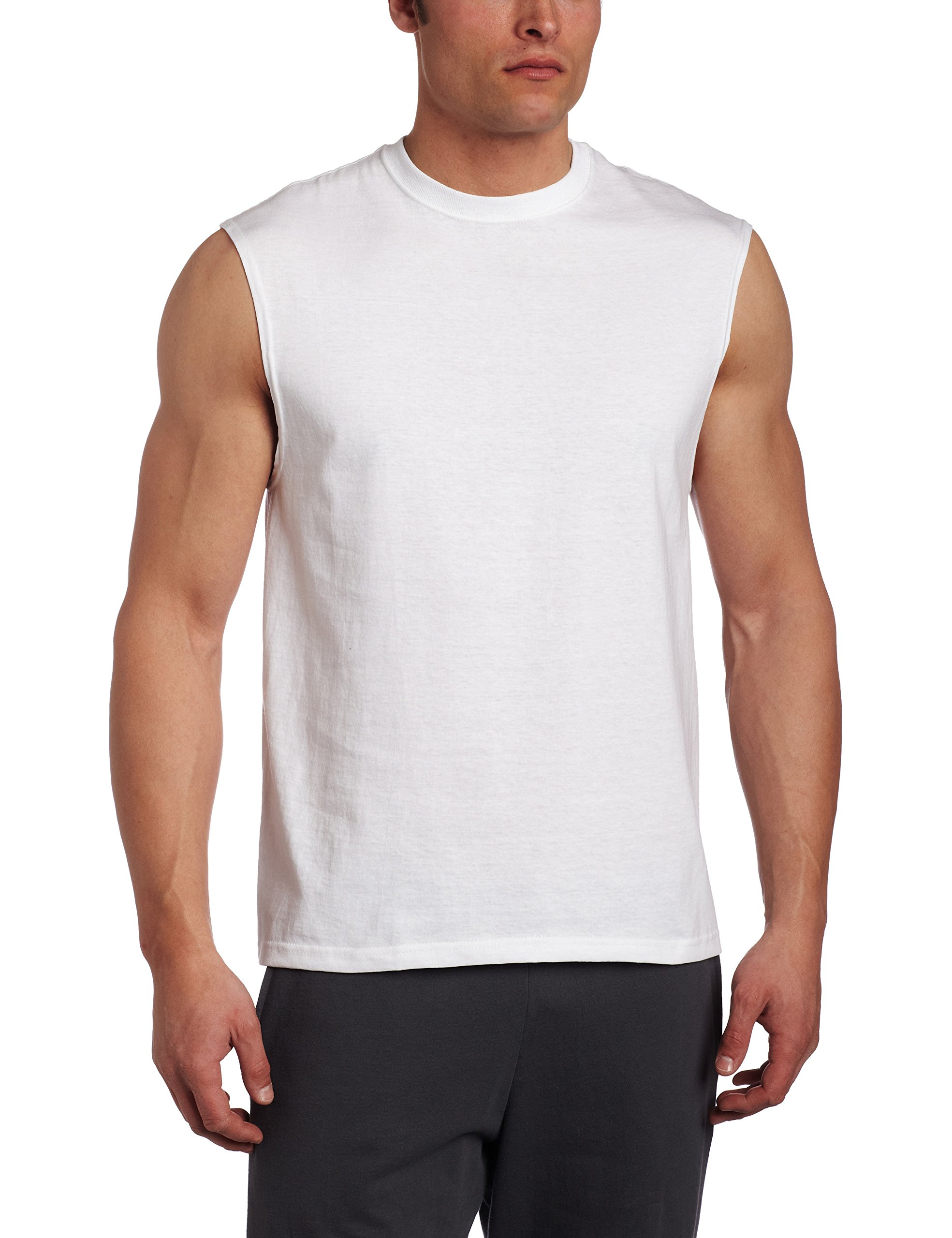 Russell Athletic Men's Cotton Performance Sleeveless Muscle T Shirts