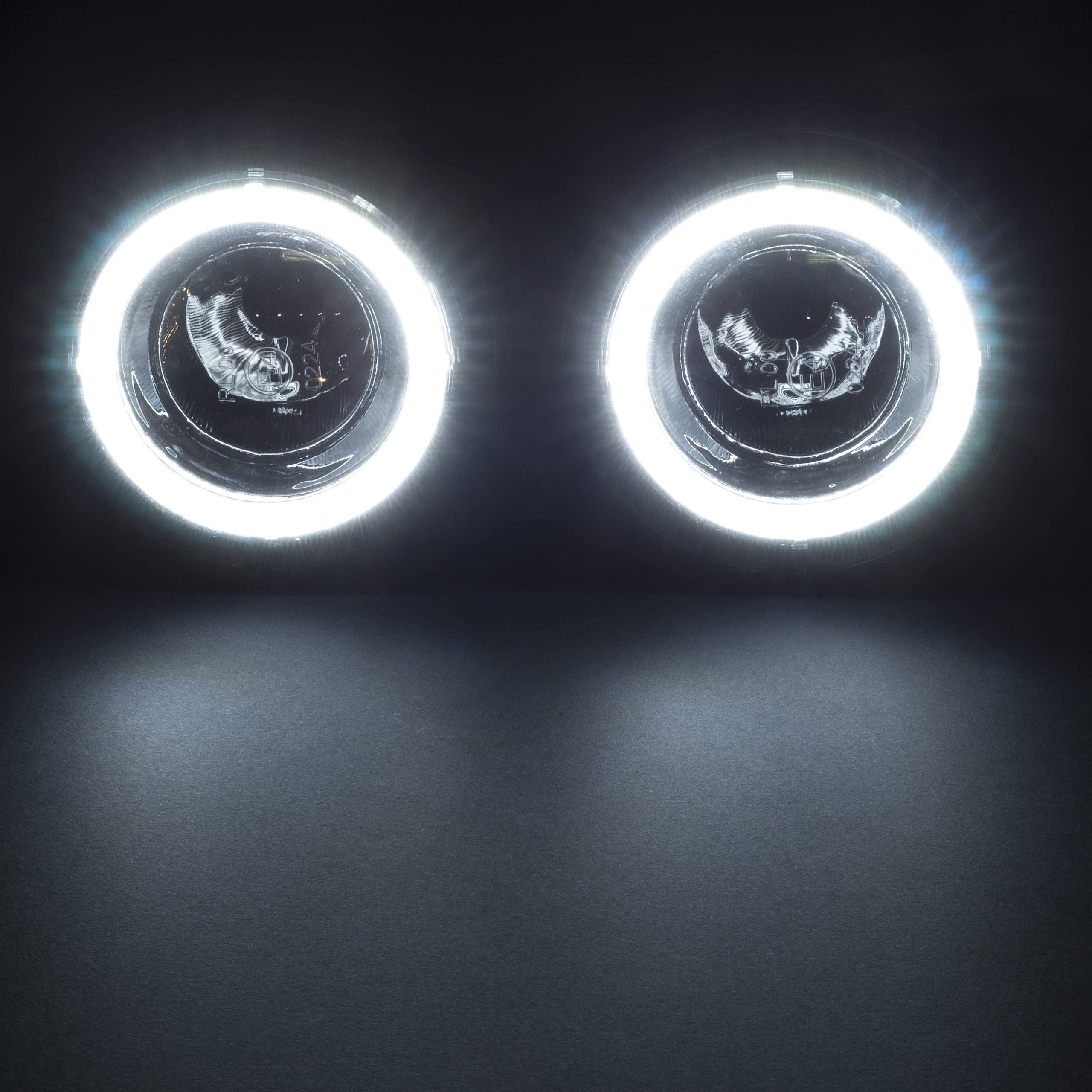 2w1 Światła do jazdy dziennej LED DRL + FOG, Reflektory lampy MINI R55-61, Okrągłe światła przeciwmgielne EinParts, Homologacja R87