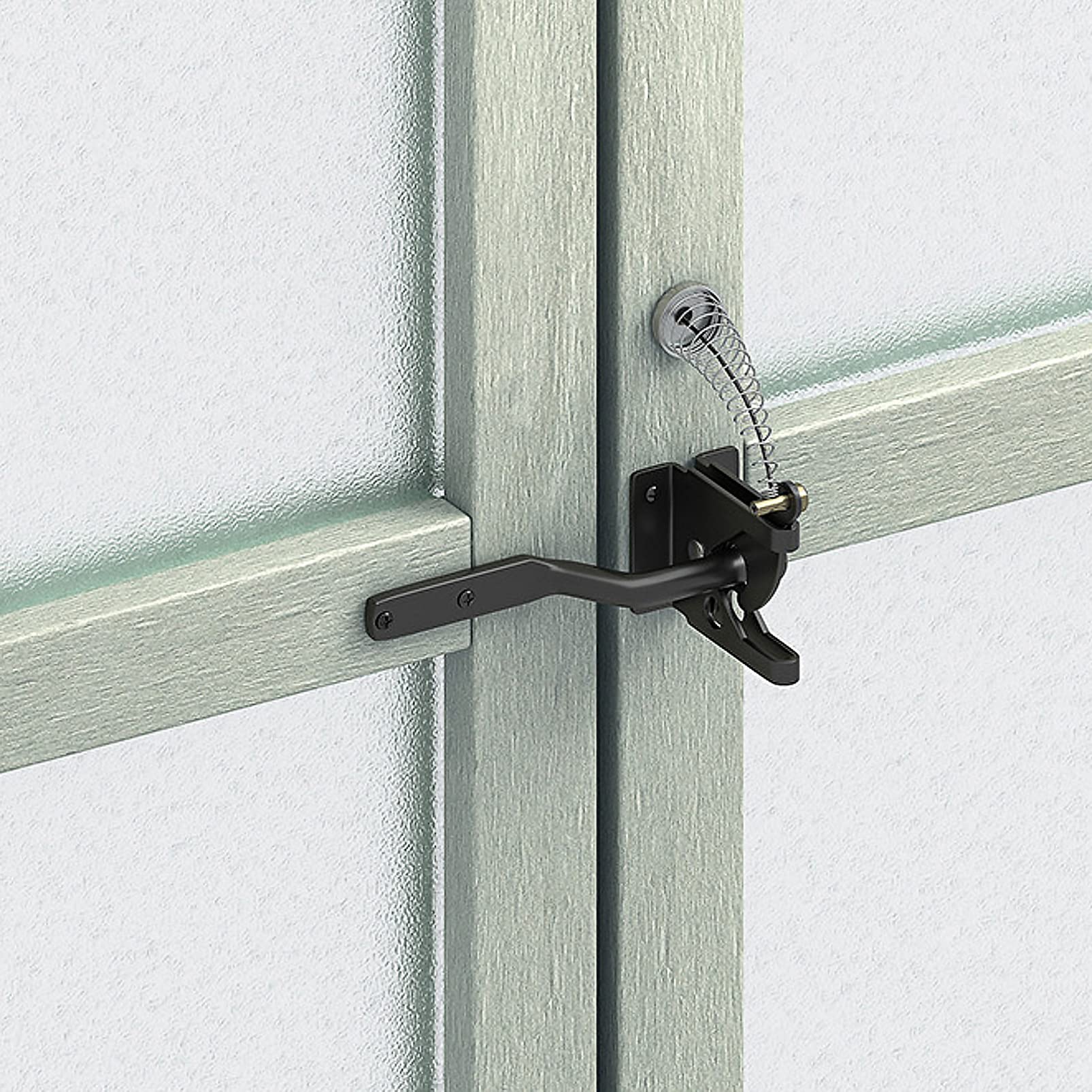 2 Sets Replacement Pull Loaded Fence Gate Spring Opener Wooden Cable Latch