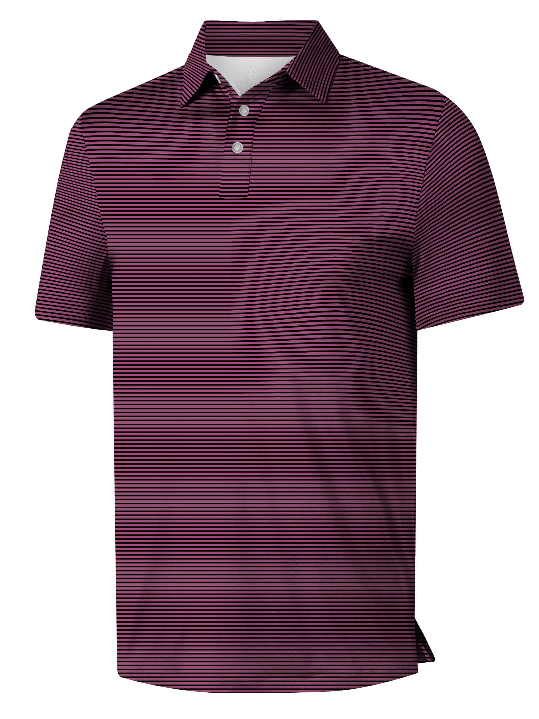 ISEEGZ Mens Golf Shirt Short Sleeve Funny Print Golf Polo Shirts for Men Lightweight Dry Fit Quick Dry Collared Golf Polos