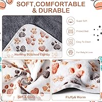 Vista 4 de Reginary 4 mantas impermeables de conejillo de indias lavables de forro polar para animales pequeños, almohadillas de entrenamiento reutilizables