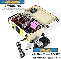 Vista 7 de 150W Hand Crank Generator, Portable Power Station w/Folding Handle, Aluminum Alloy Small Inverter Generator Rechargeable for Home Camping Outdoor