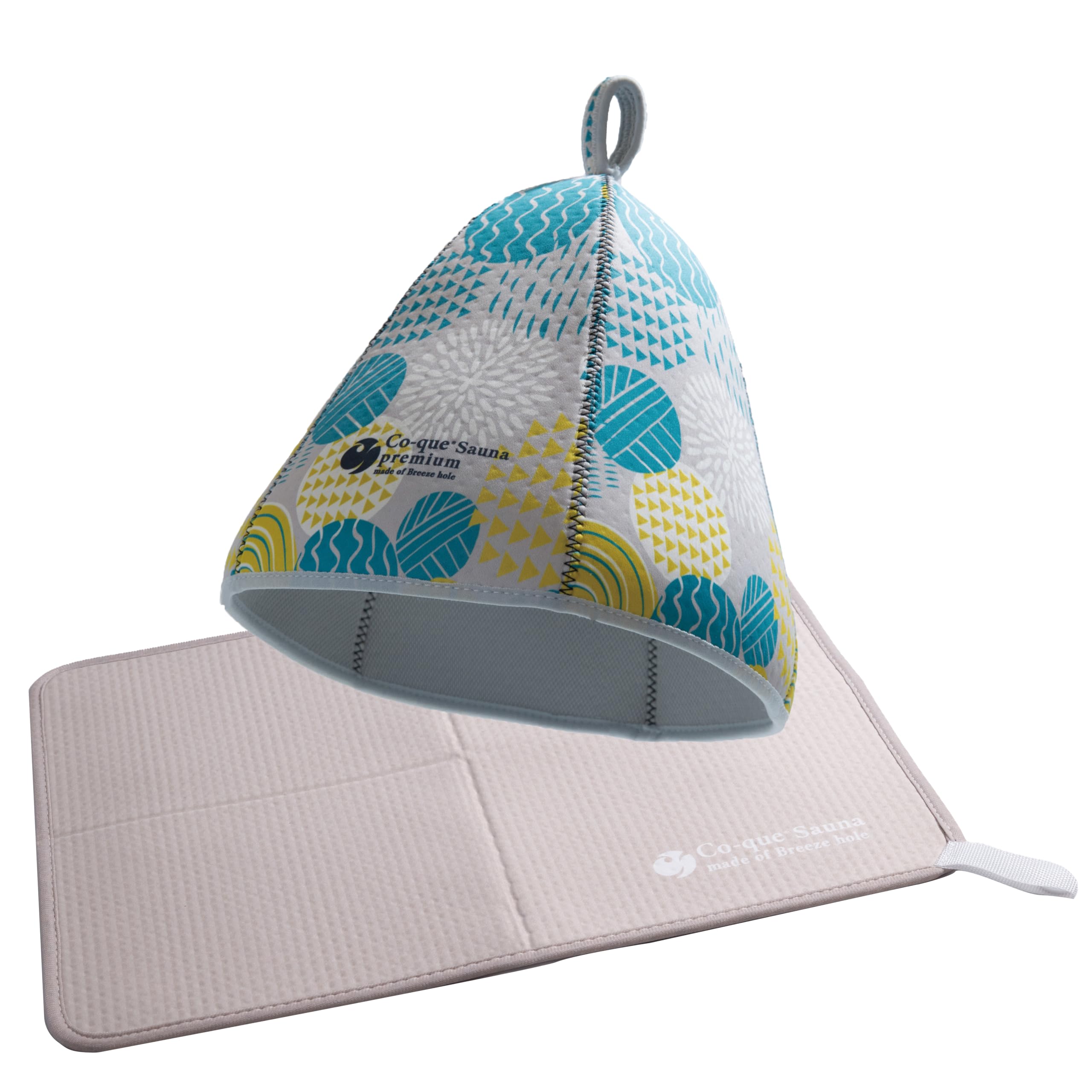 【新着商品】[co-que] サウナハット＆サウナマット セット クッション 3 Amazon.co.jp: [co-que] サウナハット＆サウナマット セット