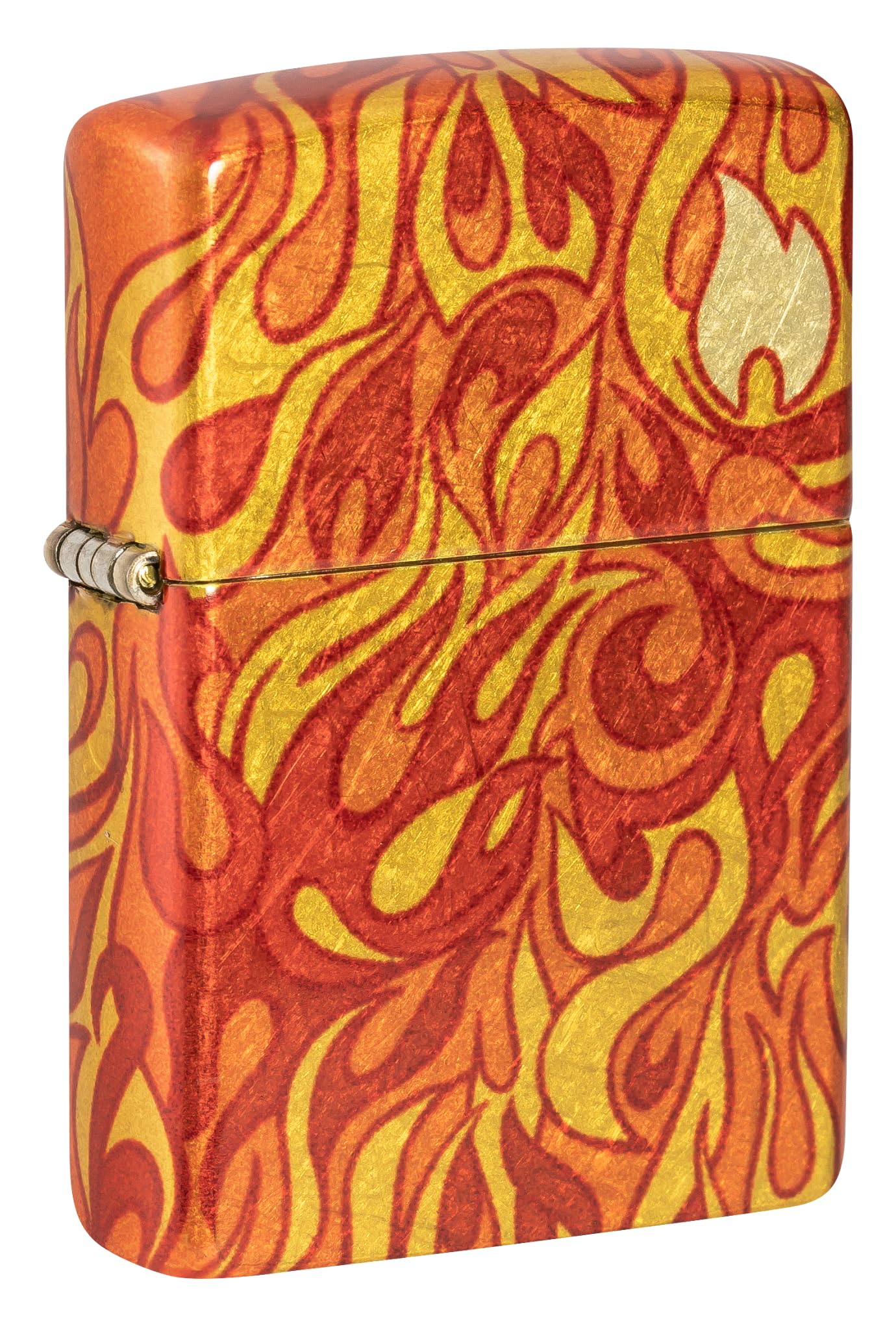 Zippo Fire Design 540 Tumbled Brass Pocket Lighter