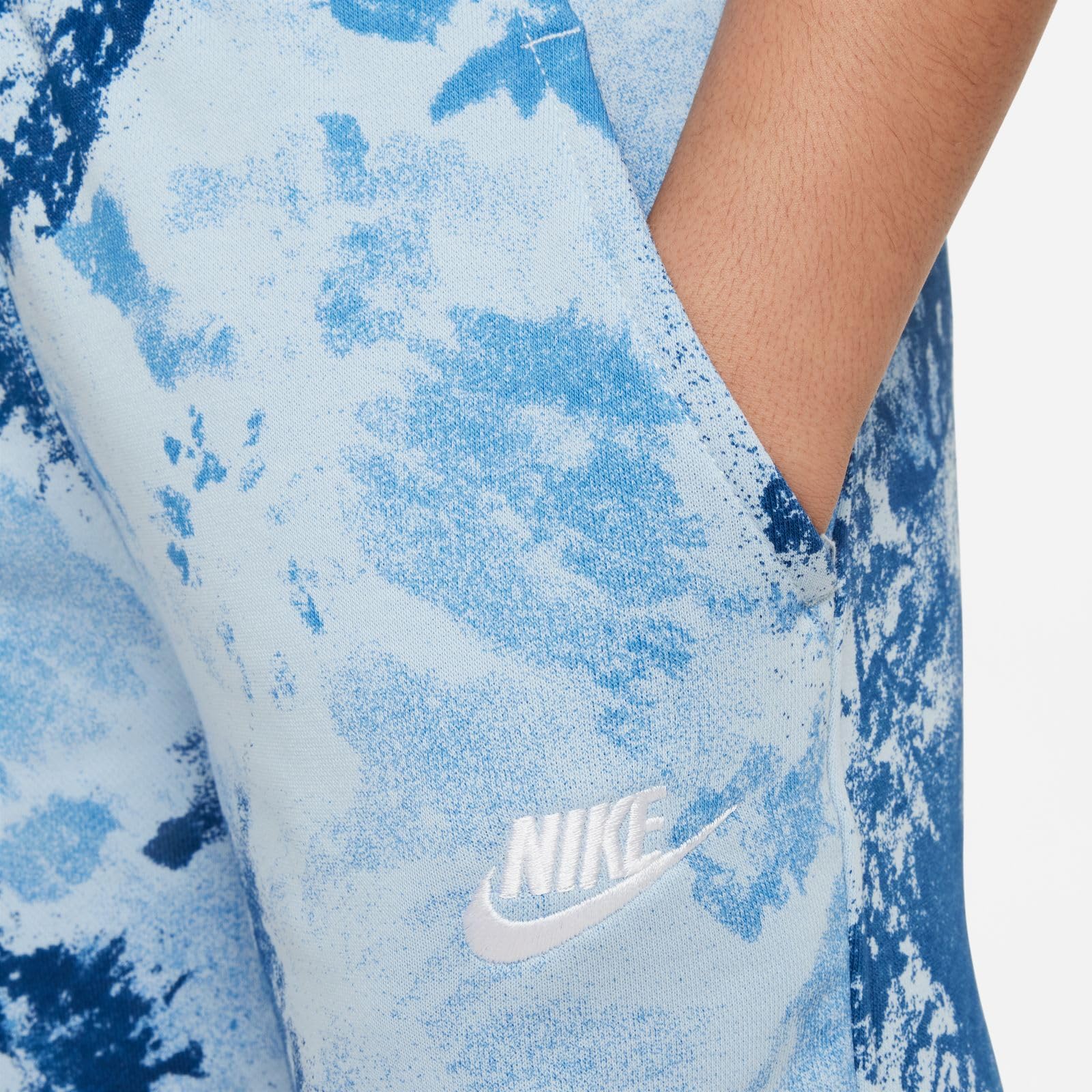 NIKE Kinder Sportswear Club Ft Short Wash Aop - Shorty Uniseks - dzieci