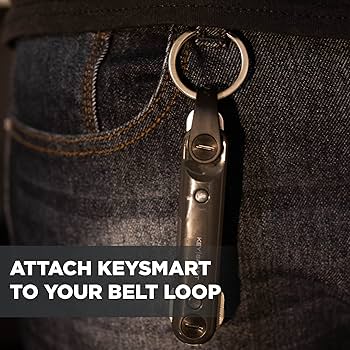 KeySmart Key Rings - Pack of 3 Flat Key Chain Rings for Key