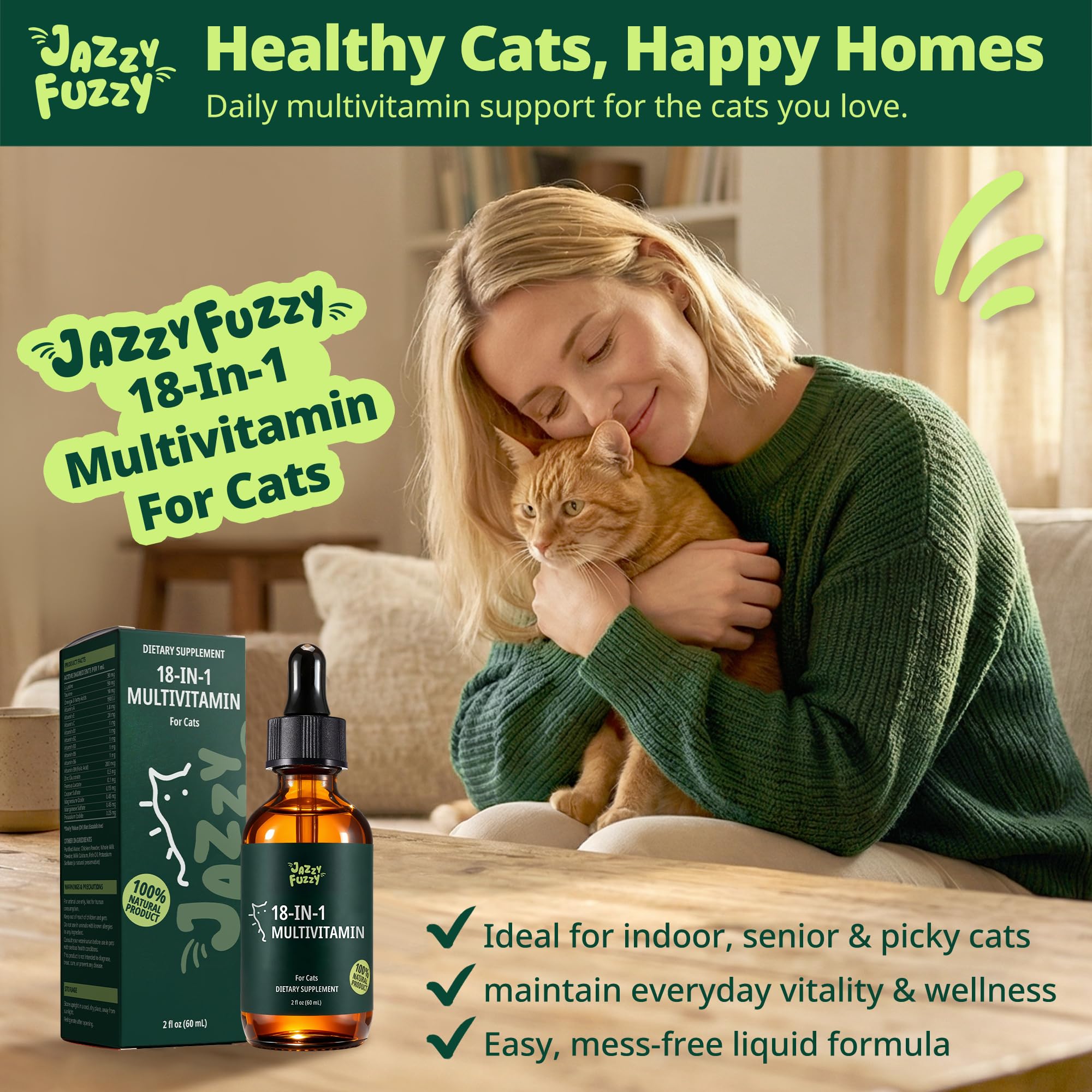 18-in-1 Liquid Multivitamin, Taurine & Lysine for Cats, Cat Liquid Vitamin — Amazon image 9