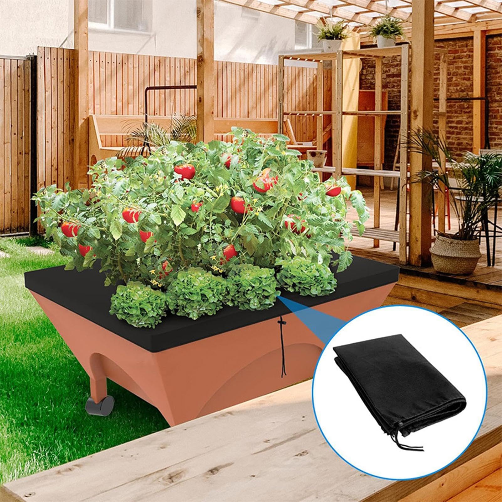 Amazon.co.jp: アースボックスカバー、プランターカバー,マルチカバー