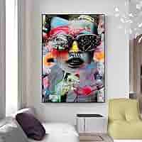 おしゃれ絵画 9020□ポスター 絵画 A3サイズ 『バンクシー DJモンキー