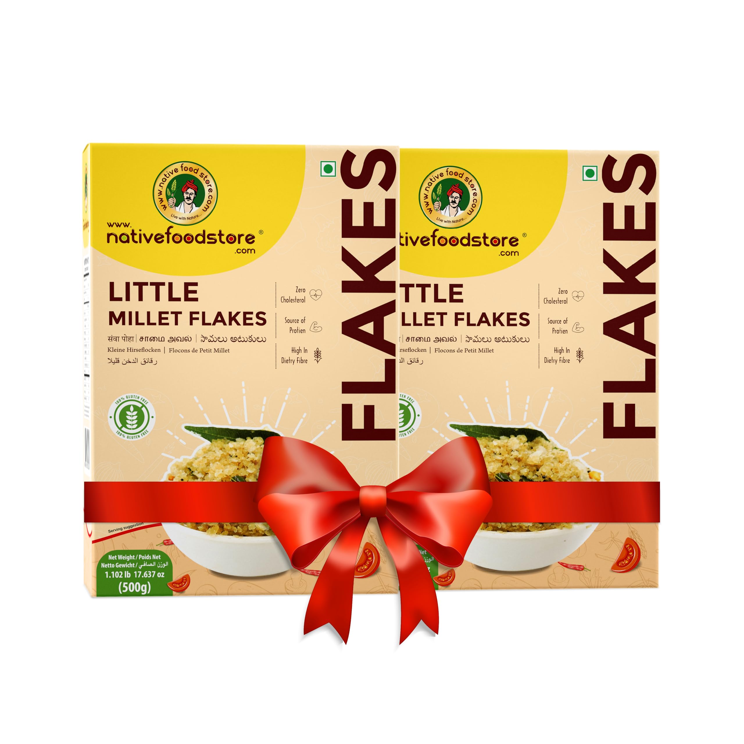 NFS Little Millet Flakes|No Added Sugar Millet Flakes-Pack of 2