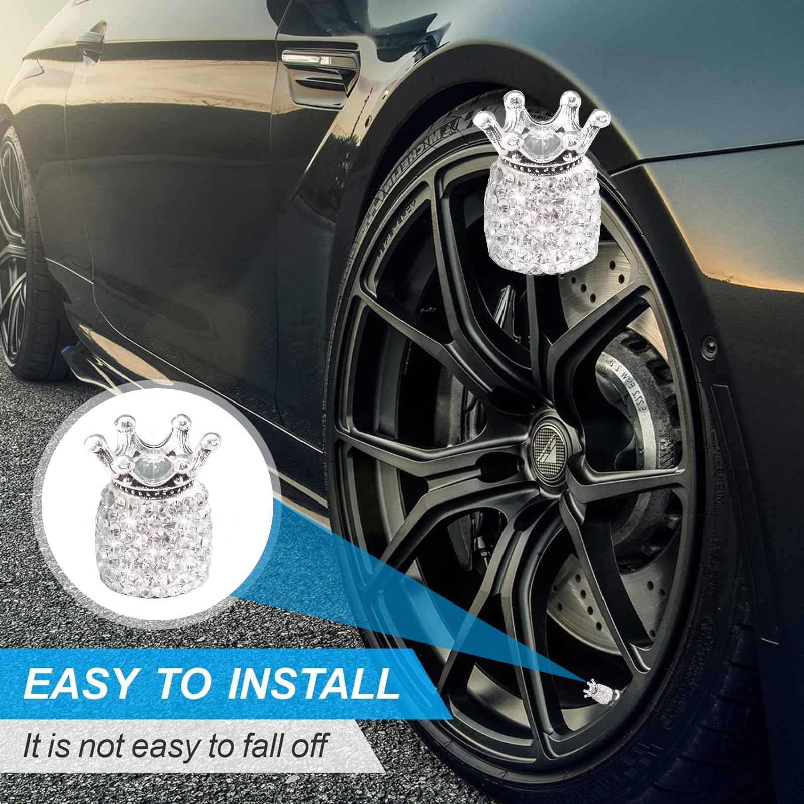 YCF Tappi Valvola Nero, Alluminio, 2 Pz | Maciag Offroad