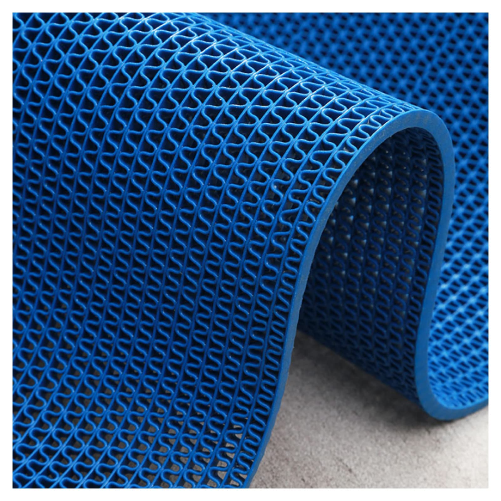 Tappetini Impermeabili in PVC Cavo in Rotoli, Tappetino in Gomma Antiscivolo a drenaggio rapido, per Interni ed Esterni/Negozi/Porte/Hotel/Cucina/Piscina/Bagno con Doccia