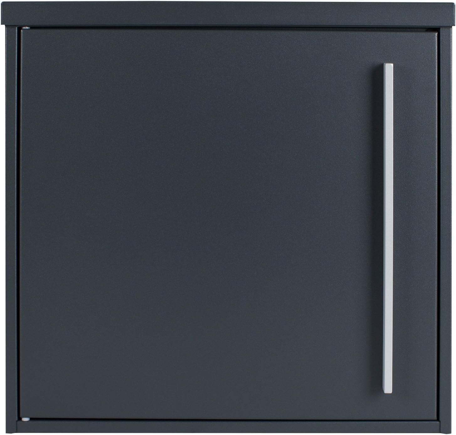 MOCAVI Box 101 Designer Letterbox, Anthracite Grey (RAL 7016), Wall-Mounted, Large, Lock on The Right, Modern postbox