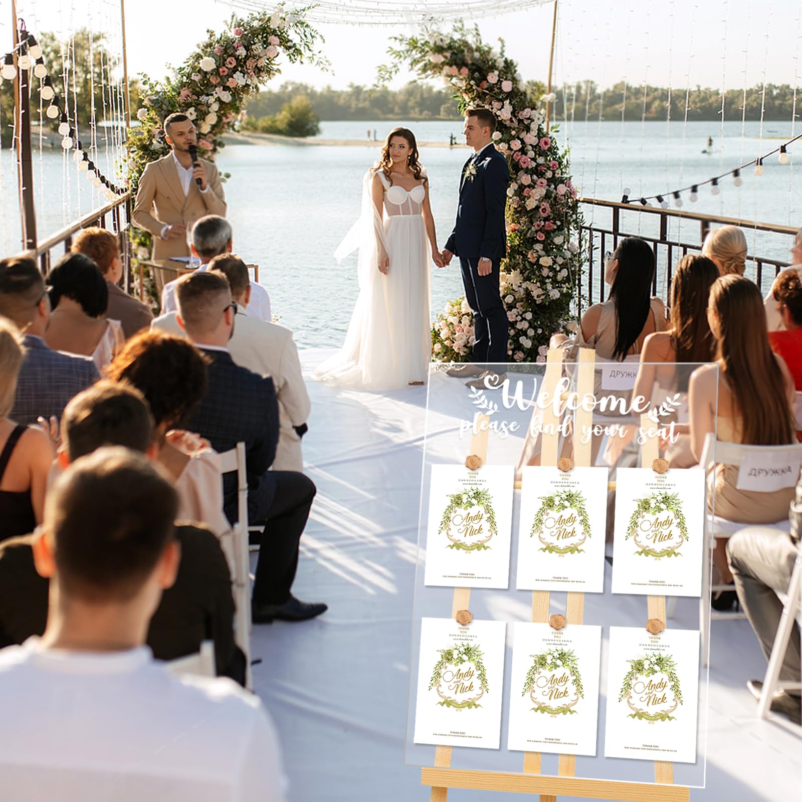 Sitztafel für Hochzeiten, 61 x 45 cm