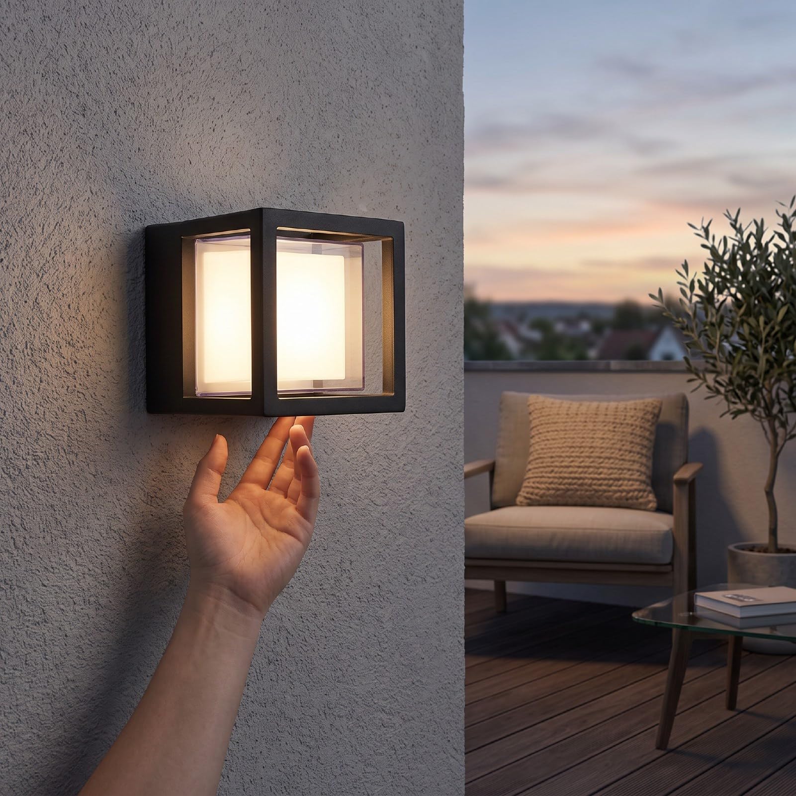 Applique Murale LED D'extérieur, 10 W RGBW, Aluminium, étanche à