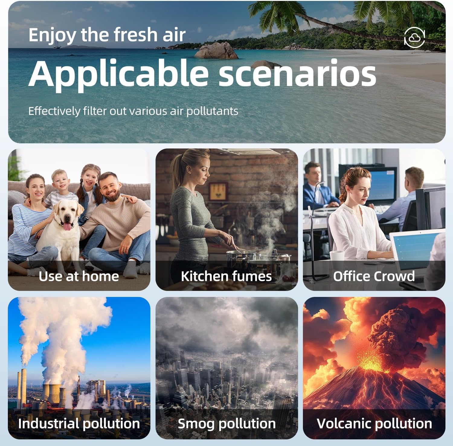 KJ350G Replacement Filter Compatible With TOSOT KJ350G Air Purifier, True HEPA and Activated Carbon Filter, 2 Pack - Image 8