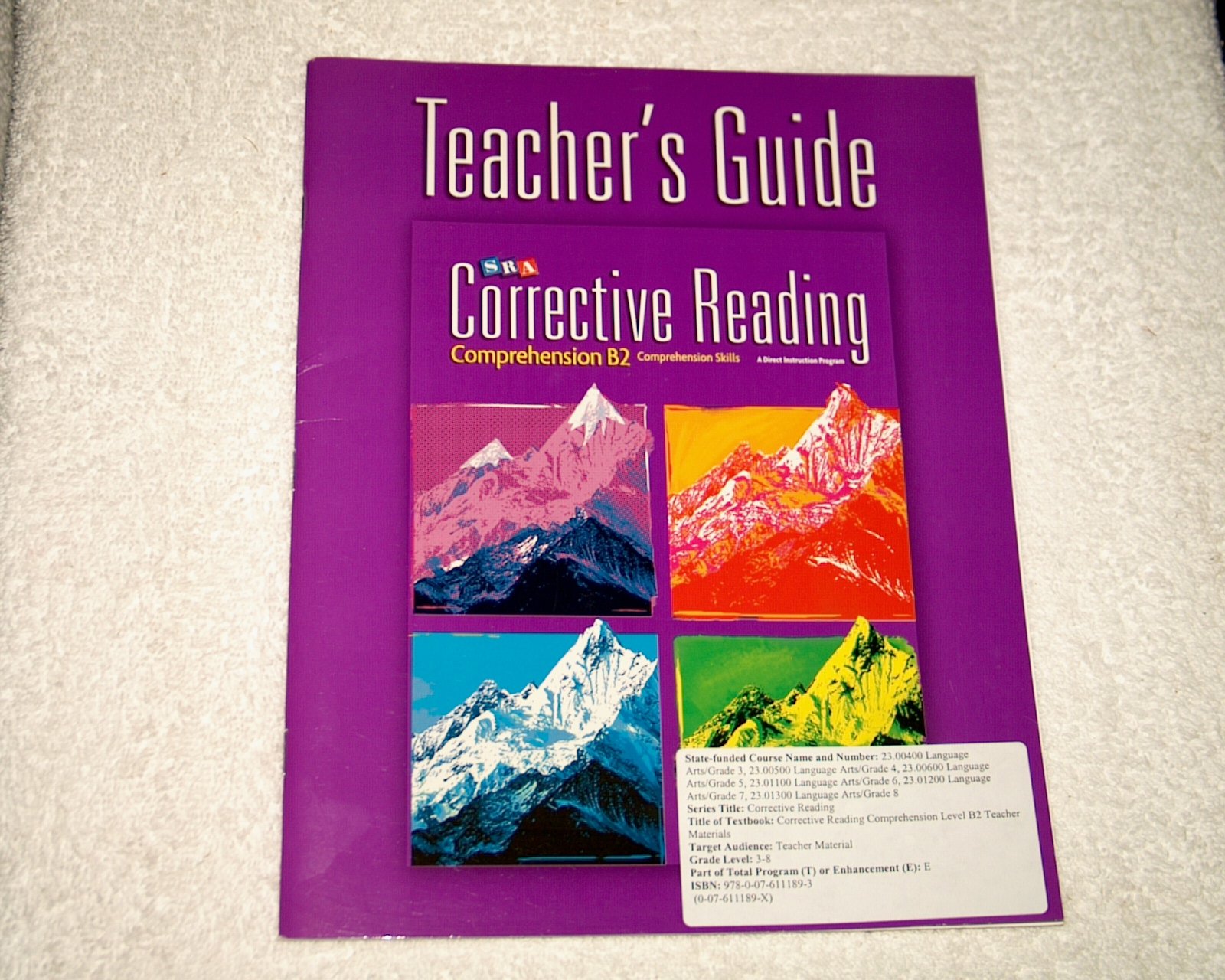 Corrective Reading Comprehension Level B2, Teacher Guide (CORRECTIVE READING DECODING SERIES)