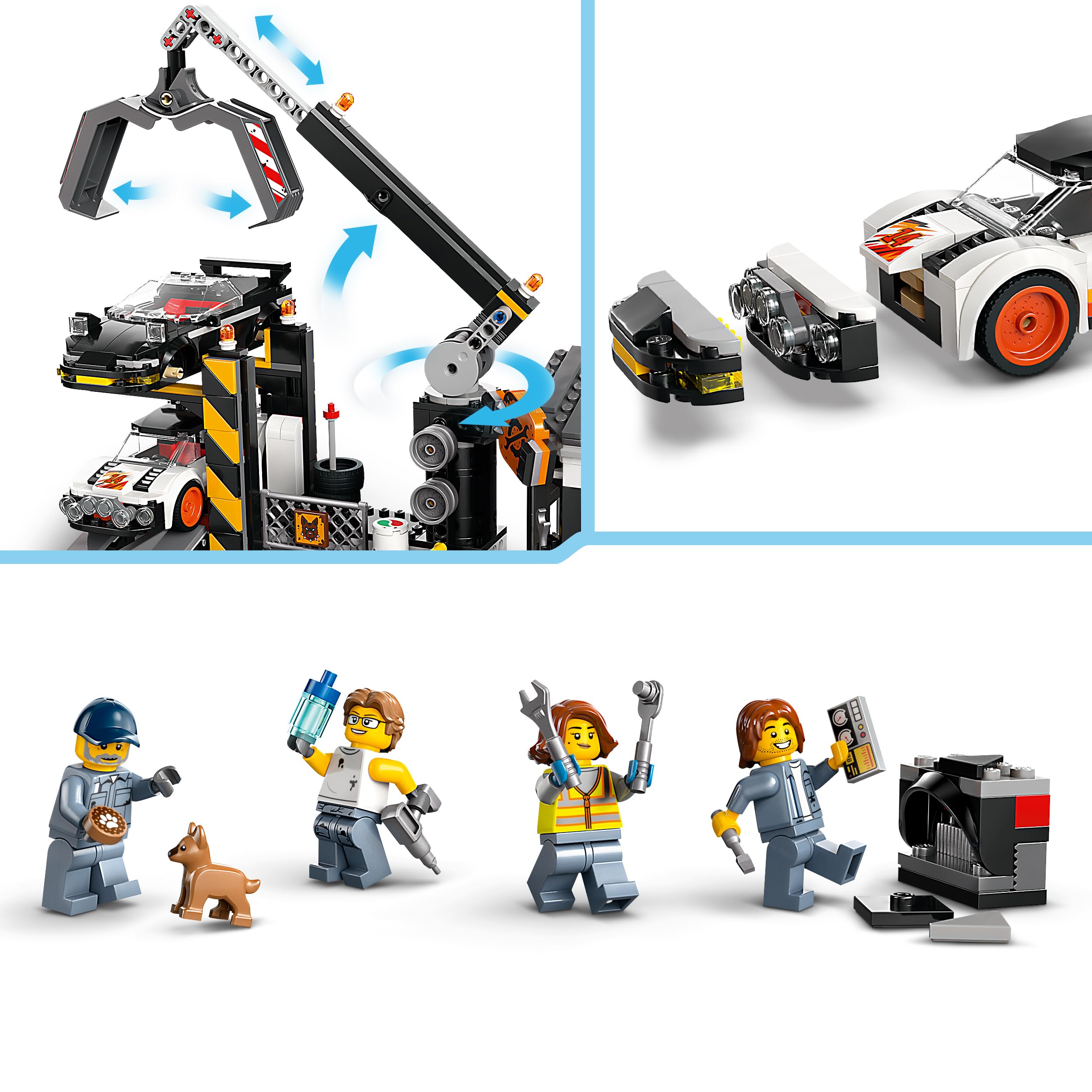LEGO City 60472 Auto-Schrottplatz Bauspielzeug für Jungen und Mädchen ab 7 Jahren