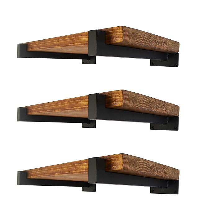 Buy 6 Pcs Floating Shelf Brackets 6 Inch Heavy Duty Wall Mounted