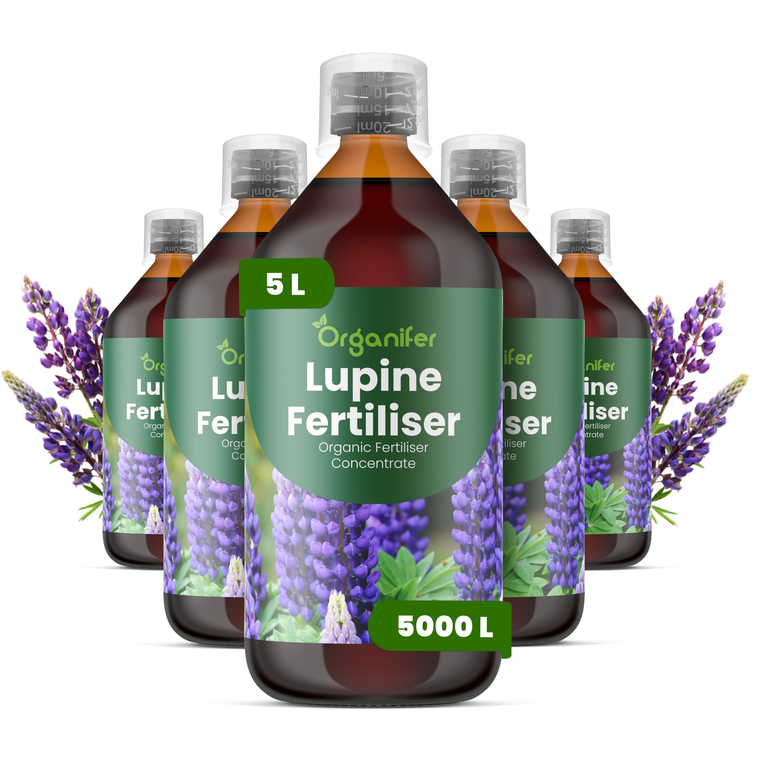 Fertilizante Líquido Para Lupino - 5x1L - NPK 2-1-8